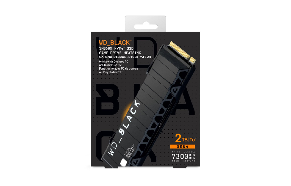 WD BLACK SN850X NVMe SSD - 2TB With Heatsink